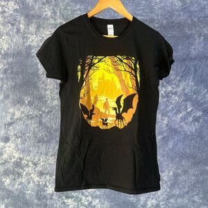 Harry Potter Forbidden Forest Thestral Black T-Shirt Sz XL